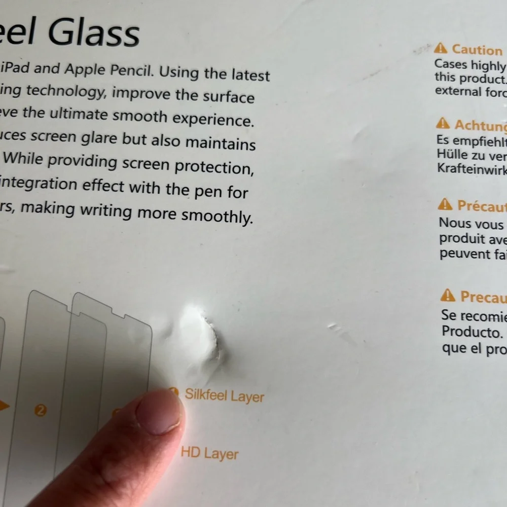 HOCENTS EZ Kit Silkfeel Glass Screen Protector 12.9”
